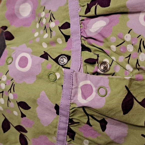 Gymboree girls 6-12 months green & purple blouse - Picture 6 of 6